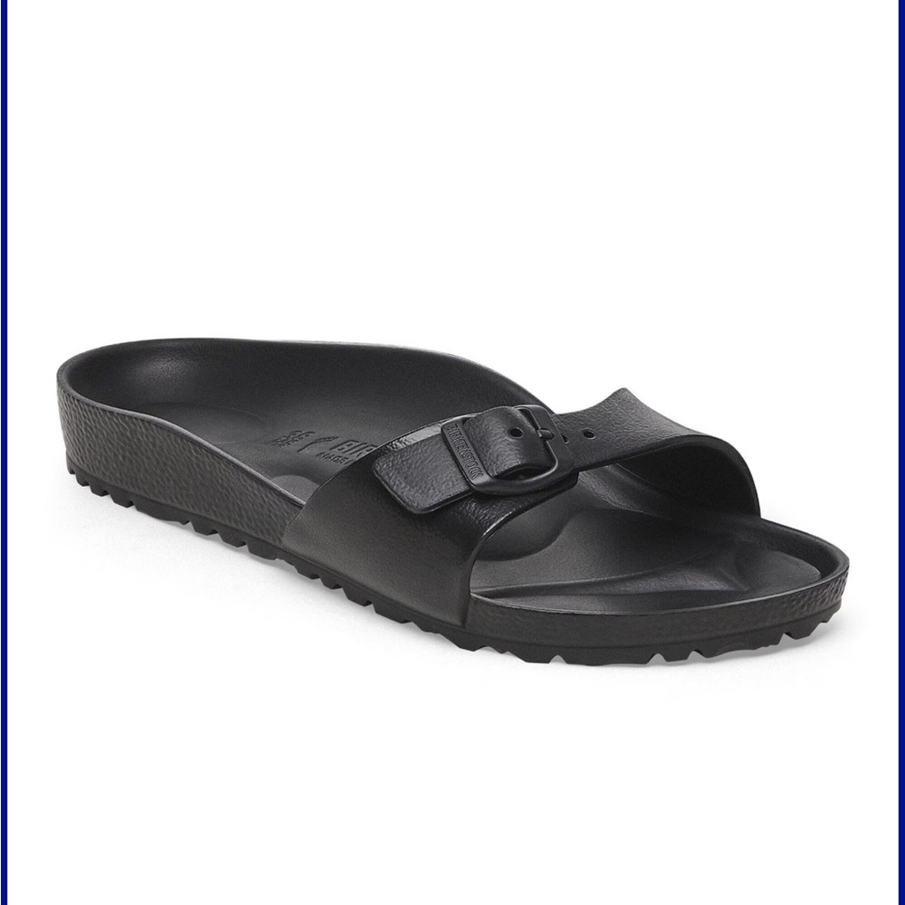 Birkenstock Eva Madrid Women’s Slide Sandals, black Size 37 (6) ladies men’s 4
